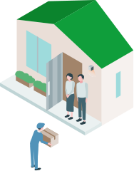 “くすりの宅配”を利用すればご自宅にお薬が届くためわざわざ来局する必要はありません