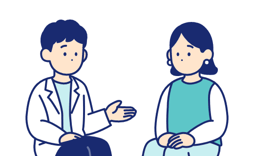 病院で診察を受ける