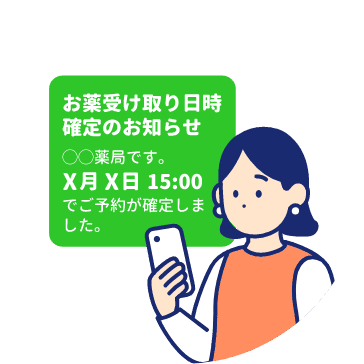 受け取り日時確定