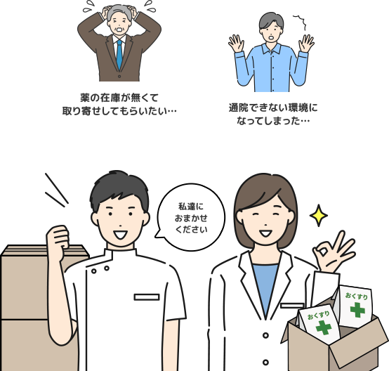私達に おまかせ ください